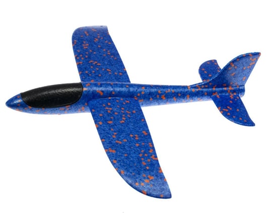 Szybowiec samolot styropianowy 34x33cm niebieski ikonka