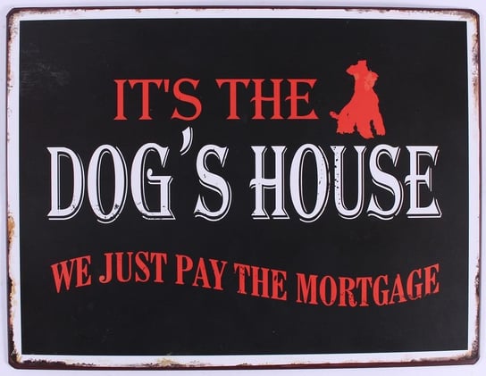 Szyld metalowy Dog's House MIA home