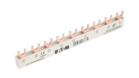 Szyna łączeniowa 3P 63A 10mm2 widełkowa (9 mod.) EVG-3PHAS/9MODUL 215645 Eaton