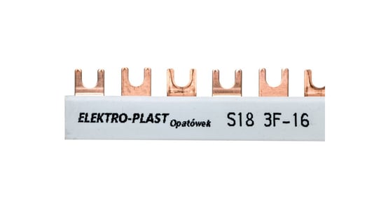 Szyna łączeniowa 3P 80A 16mm2 widełkowa (18mod.) 3F S18 3F-10 45.318 Elektro-Plast Opatówek