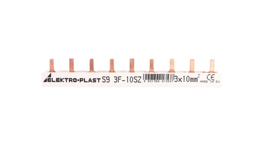 Szyna prądowa typu PIN 3P 10mm2 63A 9 pinów IZS10/3F/9 45.219 Elektro-Plast Opatówek