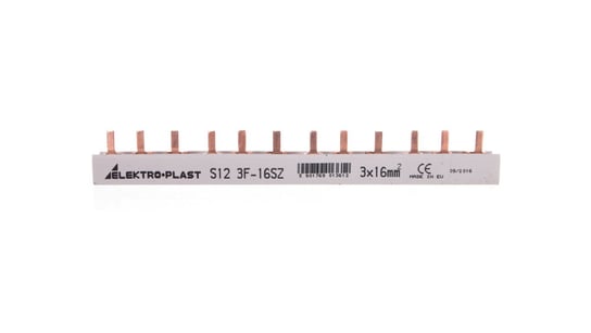 Szyna prądowa typu PIN 3P 16mm2 100A 12 pinów IZS16/3F/12 45.262 Elektro-Plast Opatówek