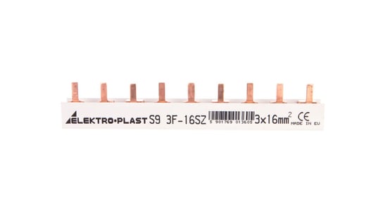 Szyna prądowa typu PIN 3P 16mm2 100A 9 pinów IZS16/3F/9 45.249 Elektro-Plast Opatówek
