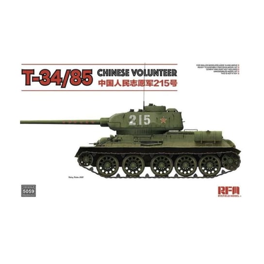 T-34/85 Chinese Volunteer 1:35 Rye Field Model 5059 Rye Field Model