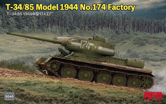 T-34/85 Model 1944 No.174 Factory 1:35 Rye Field Model 5040 Rye Field Model