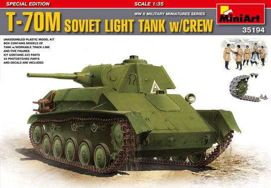T-70M Soviet Light Tank w/Crew 1:35 MiniArt 35194 MiniArt