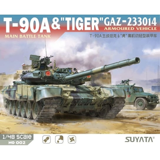 T-90A + Tiger Gaz-233014 1:48 Suyata No-002 Inna marka