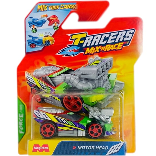 T-RACERS 2.0 MIX 'N RACE MAGIC BOX FORCE 005 SAMOCHÓD POJAZD MOTOR HEAD 68 Magic Box