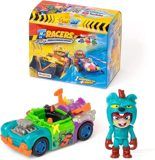 T-RACERS Fire & Ice Seria 3 Autko + Figurka T-Racers