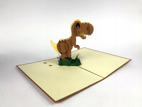 T Rex Dinozaur, Kartka 3d Dzień Dziecka Prezent GrandGift