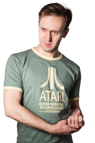 T-shirt, Atari, Vintage logo, S Cenega