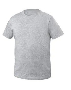 T-Shirt Bawełniany Szary Melanż M Vils Hogert