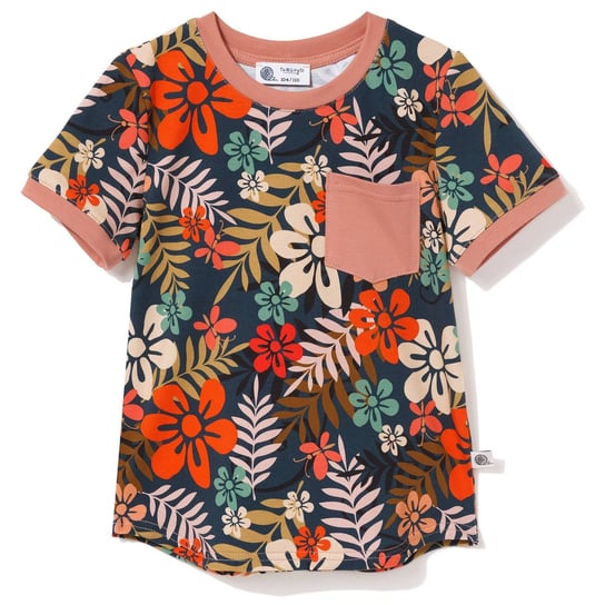 T-shirt bawełniany z kieszonką Butterfly 104/110 TuSzyte
