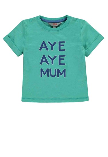 T-shirt chłopięcy, niebieski, Aye Aye Mum, Kanz Kanz