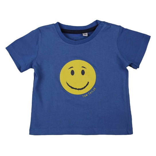 T-shirt chłopięcy, niebieski, buźka, Tom Tailor Tom Tailor
