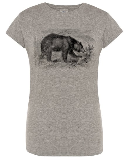 T-Shirt damski duży nadruk Niedźwiedź r. S Inna marka