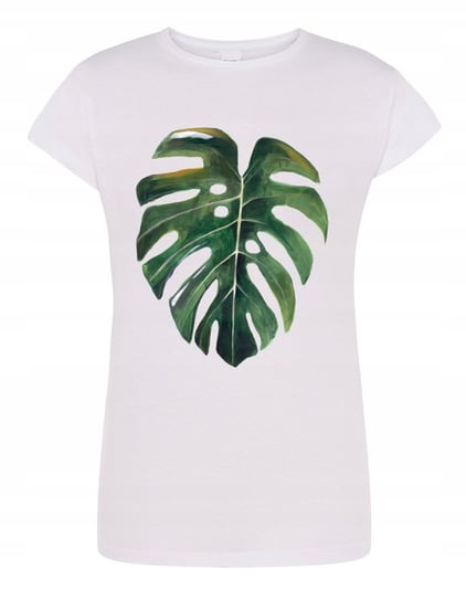 T-Shirt damski fajny nadruk MONSTERA r. L Inna marka