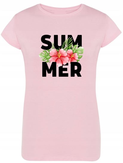 T-Shirt damski fajny nadruk SUMMER Rozm.L Inna marka