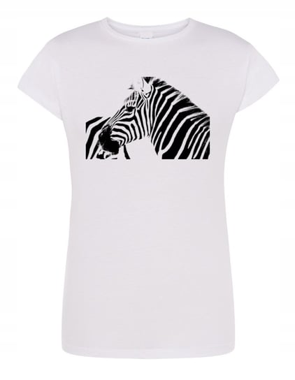 T-Shirt damski fajny nadruk ZEBRA Rozm.S Inna marka