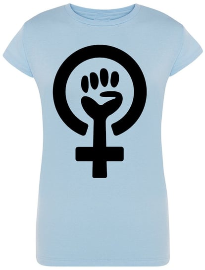 T-Shirt Damski Feminizm Logo Nadruk Rozm.M Inna marka