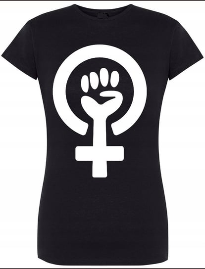 T-Shirt Damski Feminizm Logo Nadruk Rozm.S Inna marka