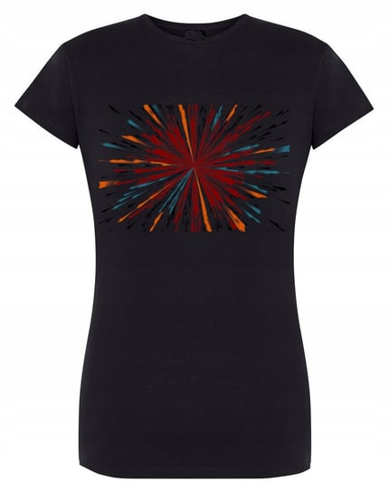 T-Shirt damski kolorowy nadruk Abstrakcja r.L Inna marka