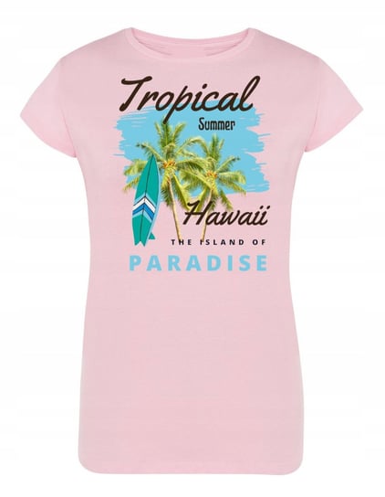 T-Shirt damski ładny nadruk Hawaje Tropiki r.XL Inna marka