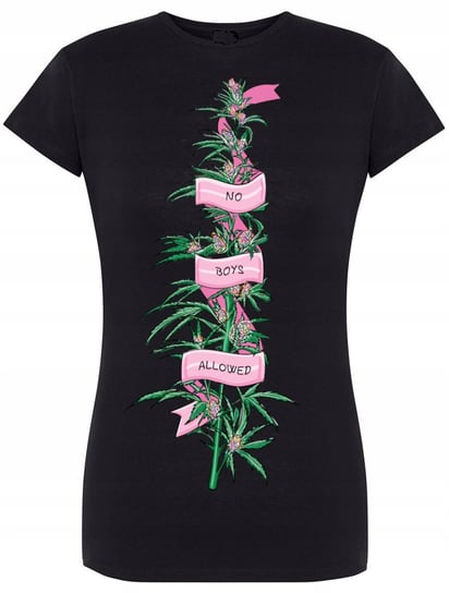 T-Shirt damski modny nadruk 420 Marihuana Rozm.L Inna marka