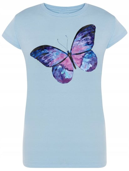 T-Shirt damski modny nadruk kolorowy motyl R.XL Inna marka