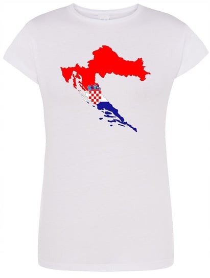 T-Shirt damski nadruk Chorwacja Flaga Państwa L Inna marka