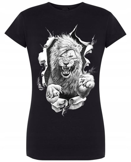 T-Shirt damski nadruk Dziki Lew r.XL Inna marka