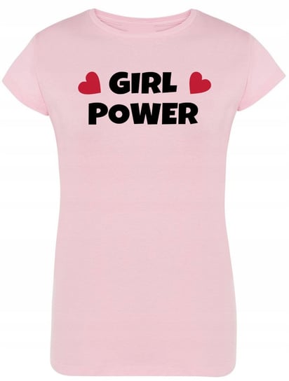 T-Shirt damski nadruk Girl Power Rozm.L Inna marka