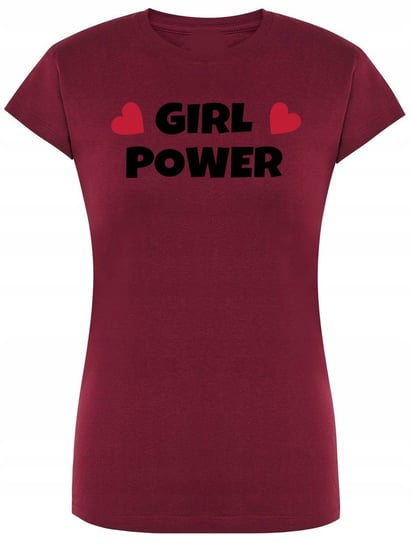 T-Shirt damski nadruk Girl Power Rozm.M Inna marka