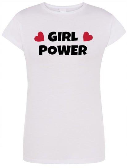T-Shirt damski nadruk Girl Power Rozm.XXL Inna marka