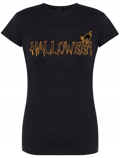 T-Shirt damski nadruk Halloween Kot Rozm.XL Inna marka