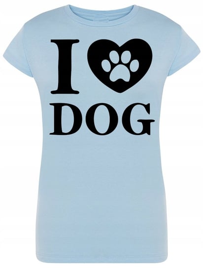 T-Shirt damski nadruk i Love Dog Rozm.XL Inna marka
