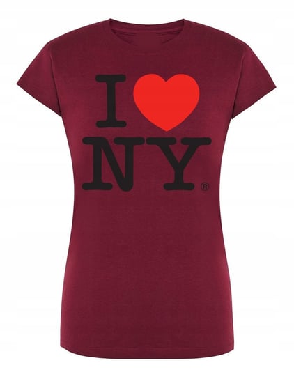T-Shirt damski nadruk I love New York Kocham r.L Inna marka