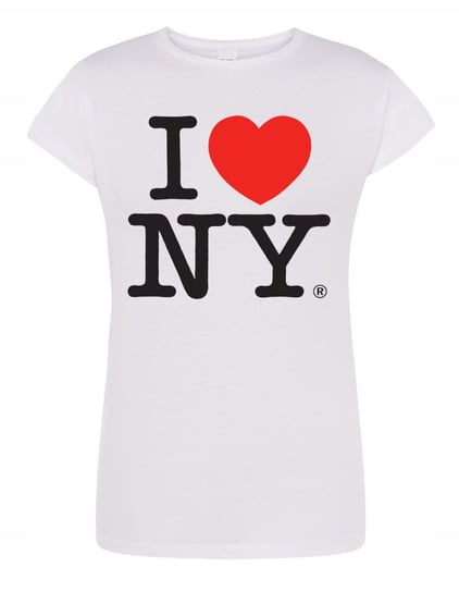 T-Shirt damski nadruk I love New York Kocham r.L Inna marka