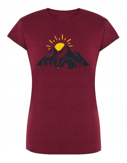 T-Shirt damski nadruk Kemping Góry Słońce r.XL Inna marka