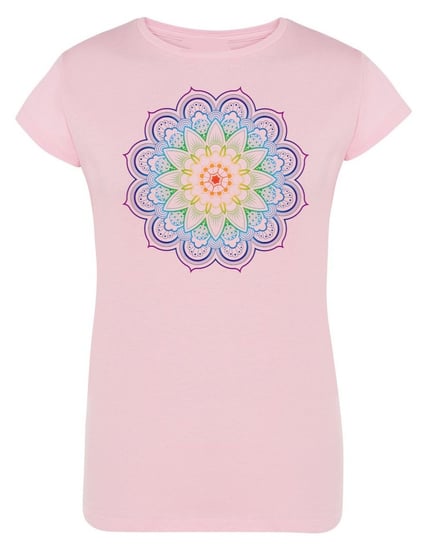 T-Shirt damski nadruk kolorowa Mandala r.S Inna marka