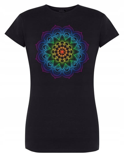 T-Shirt damski nadruk kolorowa Mandala r.S Inna marka