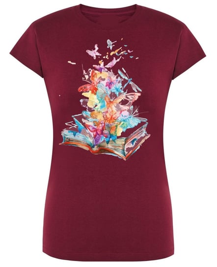 T-Shirt damski nadruk Kolorowe Książki R.M Inna marka