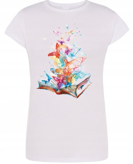 T-Shirt damski nadruk Kolorowe Książki R.S Inna marka