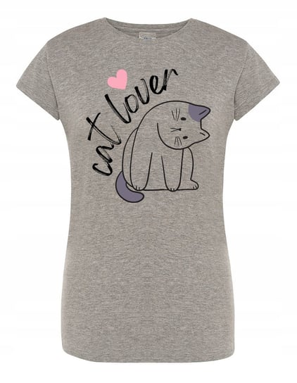 T-Shirt damski nadruk KOT MIŁOŚC Cat Love r.XL Inna marka