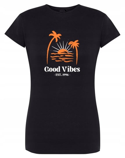 T-Shirt damski nadruk LATO Good Vibes r.M Inna marka