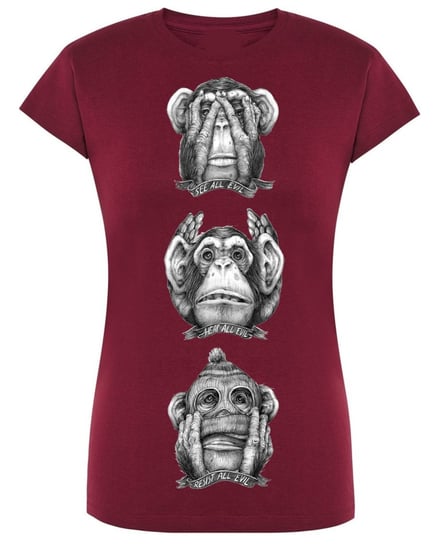 T-Shirt damski nadruk Małpa R.XXL Inna marka