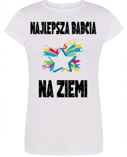 T-Shirt damski nadruk Najlepsza Babcia r.M Inna marka