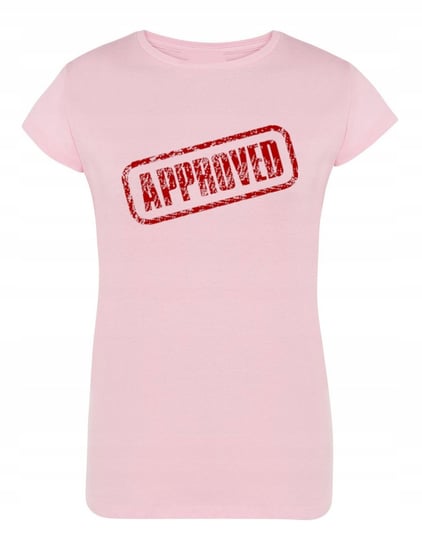 T-Shirt damski nadruk napis APPROVED r.L Inna marka