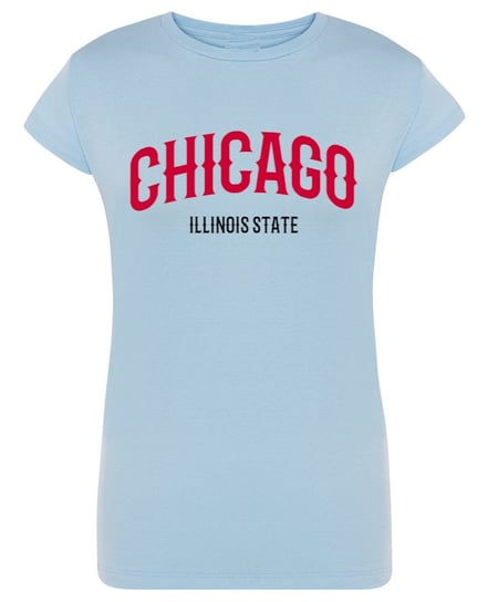 T-Shirt damski nadruk napis CHICAGO r.S Inna marka
