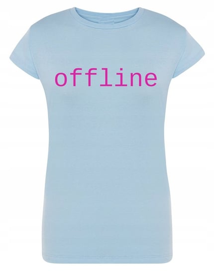 T-Shirt damski nadruk napis OFFLINE R.L Inna marka